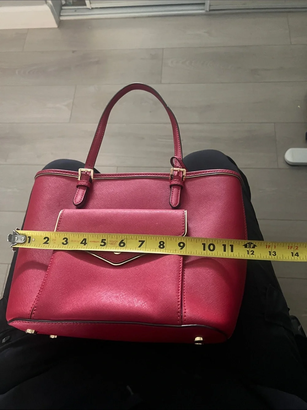 MK Saffiano Tote Bag - Classic Everyday Shoulder Bag